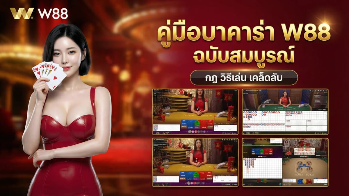 คู่มือบาคาร่า W88 ฉบับสมบูรณ์ — กฎ วิธีเล่น เคล็ดลับ