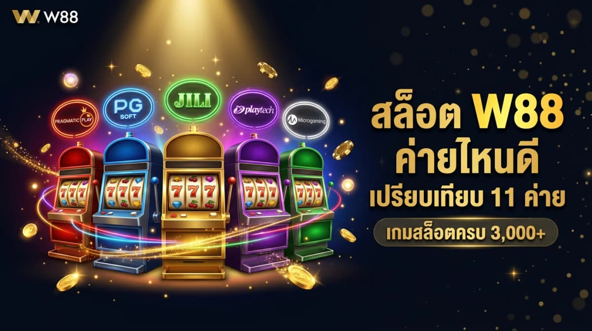 สล็อต W88 มี 18 ค่าย — เปรียบเทียบ 11 ค่ายยอดนิยมครบ