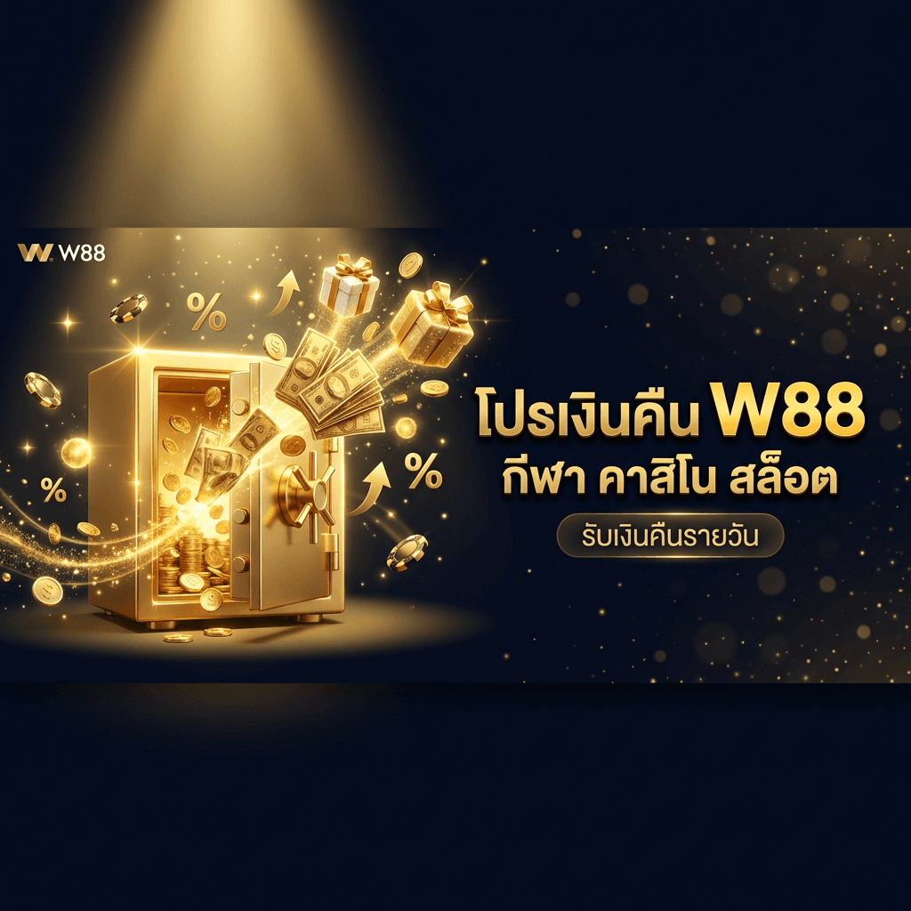 โปรโมชั่นคืนเงิน W88 คุ้มแค่ไหน — เงินคืนกีฬา คาสิโน สล็อต รายวัน