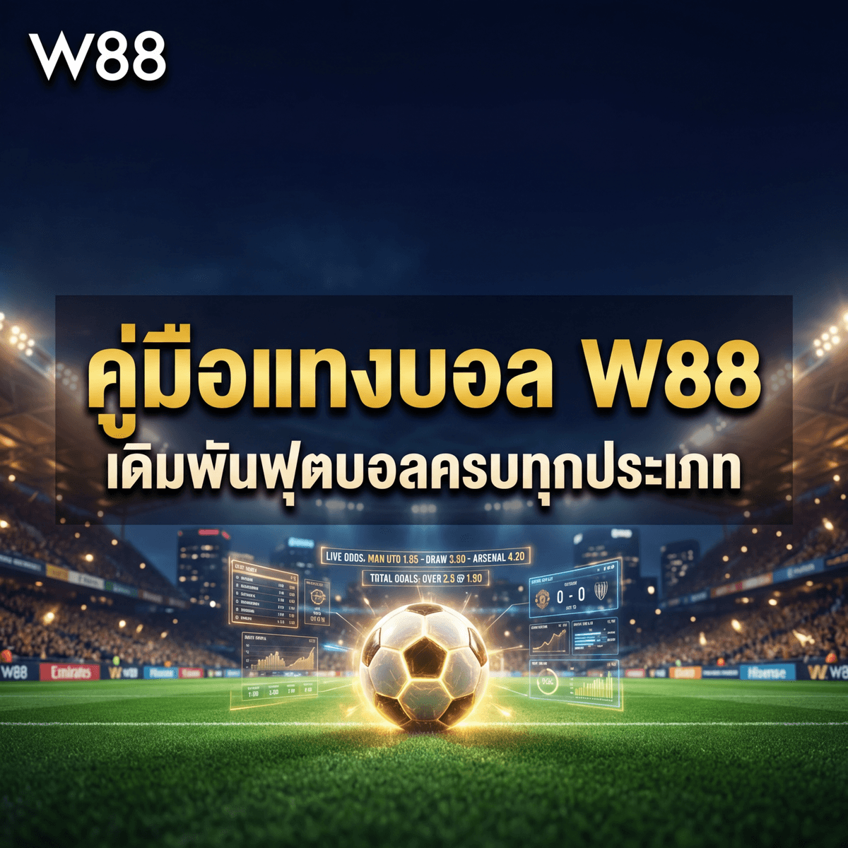 คู่มือแทงบอล W88 สำหรับมือใหม่ — วิธีเดิมพันฟุตบอลครบทุกประเภท