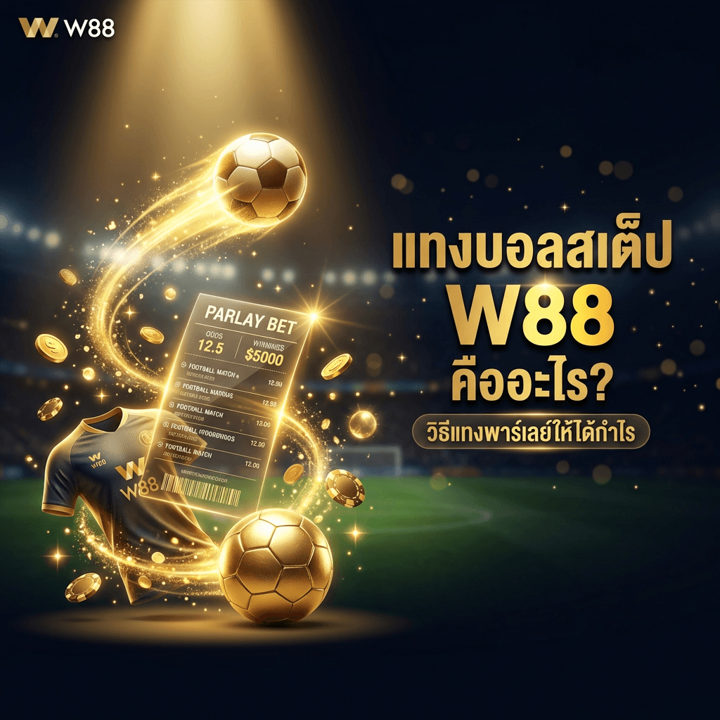 แทงบอลสเต็ป W88 คืออะไร — วิธีแทงพาร์เลย์ให้ได้กำไร