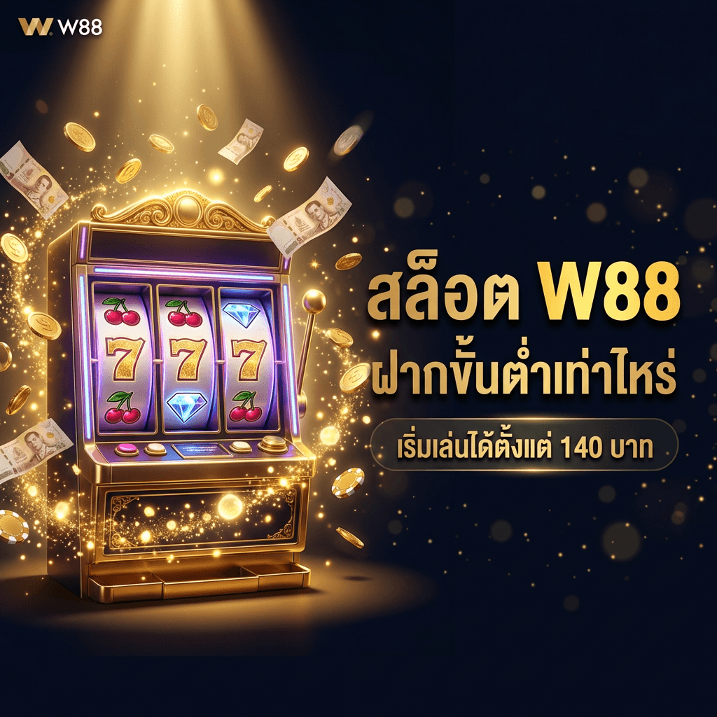สล็อต W88 ฝากขั้นต่ำเท่าไหร่ — เริ่มเล่นได้ตั้งแต่ 140 บาท
