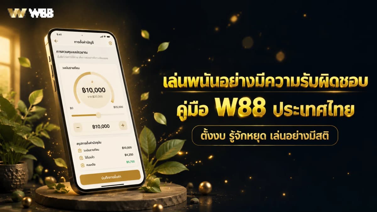 เล่นพนันอย่างมีความรับผิดชอบ — คู่มือ W88 ประเทศไทย